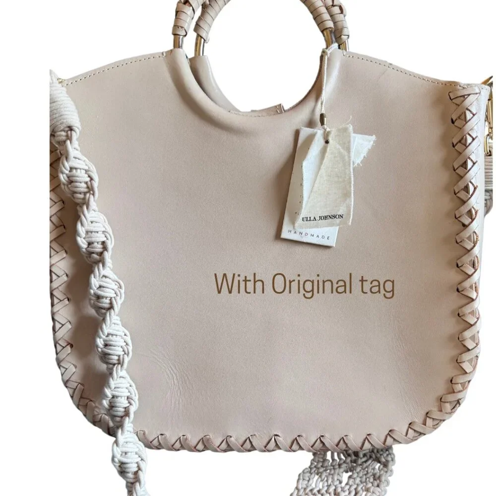 Ulla Johnson Luxury Handbag with Crochet Strap